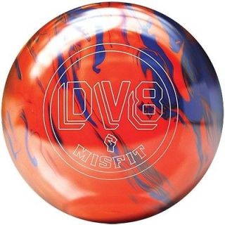 14lb DV8 Misfit Orange/Blue Bowling Ball