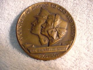 Salvation Army Medal 1865 1965 (A Century of Service to God and Man)