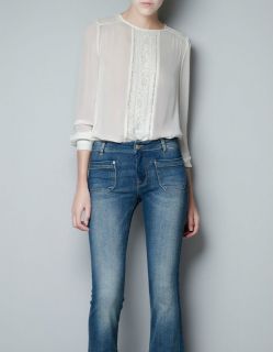 zara lace blouse in Tops & Blouses