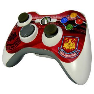 WEST HAM UNITED FC Xbox 360 CONTROLLER ADHESIVE SKIN FOOTBALL OFFICIAL 