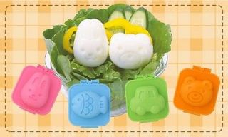 Very Fun Japanese Egg Mold Rabbit, Bear, Fish, Car Bento 