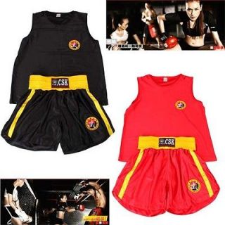   Women Boxing MMA Muay Thai Kung Fu Martial Arts Sanda Uniform Shorts