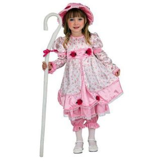 Little Bo Peep Fairy Tale Pink Dress Up Halloween Deluxe Toddler Child 