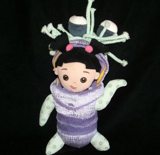 Disney SOFT PLUSH BOO DOLL In MONSTER COSTUME Monsters Inc EMBROIDERED 