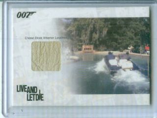 James Bond 007 Chase Boat Interior Leather Card 105/444