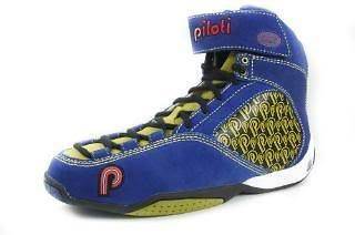 Piloti Mens Race Driving Shoes PRO17 1 Race Blue / Race Yellow / Black 