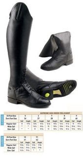   Horse SUPREME Competition Tall Field Boot   Ladies   Zip   SALE