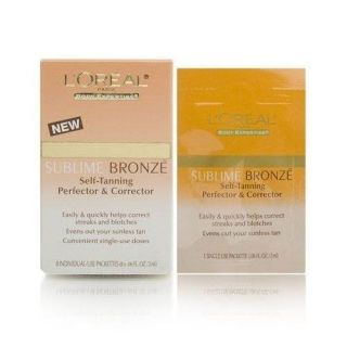 Oreal Sublime Bronze Self Tanning Perfector & Corrector   8 Packets