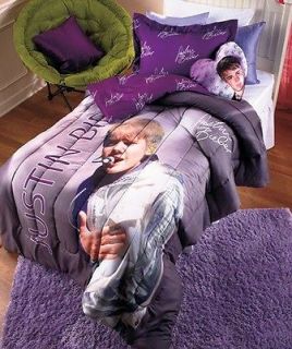   Bieber Full Photo Signature Heart Shaped Pillow for Comforter Set