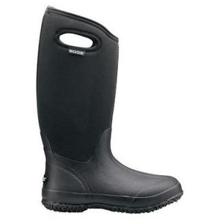 60153 Bogs Black Classic High Handles Womens Boots Size 9