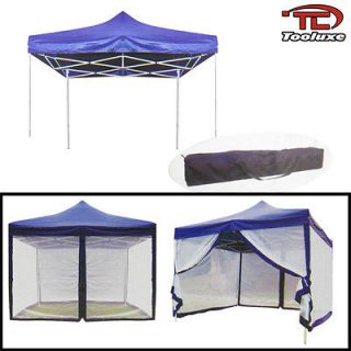 10 x 10 Canopy W/ Mosquito Net Easy Foldable Canopies & Tents 