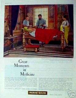 1959 Parke,Davis Galen Medicine (Robert Thom) Art AD