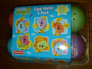 RARE WUBBZY EGG HUNT NICK JR 6 PACK NEW EASTER FISHER PRICE wow wow