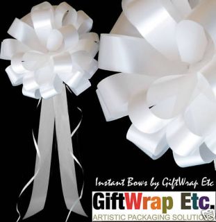 white pew bows in Ribbons & Bows