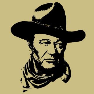 John Wayne The Duke retro western movie icon T Shirt 