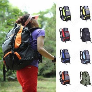40L + 5L Waterproof Nylon Backpack Outdoor Camping Mountaineering 