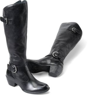 Womens Born Western Inspired Boot Kylli Black Leather B62803