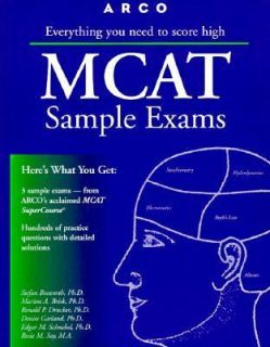 MCAT Sample Exams by Stefan Bosworth 1998, Paperback