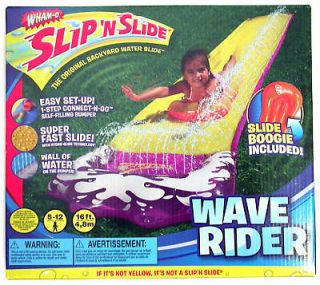   Rider Purple Slip N Slide with Bonus Boogie Board Water Toy NIB NEW