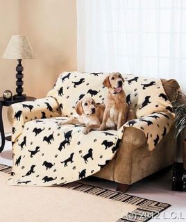   FLEECE PET DOG THROW BLANKET BED PROTECTS YOUR FURNITURE & VEHICLE