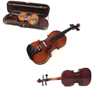   New Helmke Viotti Glossy 4/4 Size Violin w/Locking Case Bow & Rosin
