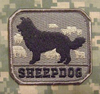 SHEEP DOG ARMY MILITARY MORALE MILSPEC ISAF SPECIAL BLACK OPS ACU 