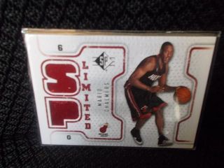 MARIO CHALMERS 2008 2009 SP LIMITED JERSEY HEAT #SPL MC FREE S/H