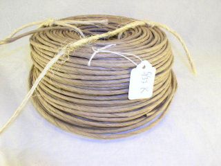 Lb Coil of 5/32 Fibre Rush Kraft Brown New & Fresh