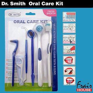  Oral Care Kit Dentist Pick Tooth Kit Mirror Teeth Toothbrush Kit