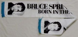 BRUCE SPRINGSTEEN Born In The U.S.A.Vintage Tour Concert Scarf Banner