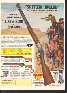 FP1961 DAISY BB GUN RIFLE WESTERN WAGON HORSE COWBOY CARBINE HUNT 