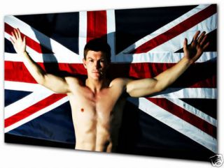 RICKY HATTON BOXER BRITISH FLAG ICON ART CANVAS EX2373