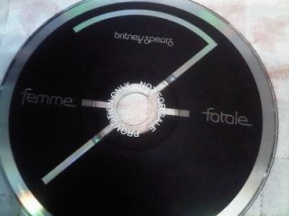 Britney Spears Femme Fatale PROMO Sample CD album Thailand Edition 