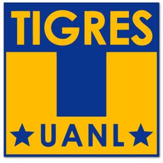 Tigres UANL Mexican Football bumper sticker 4 x 4