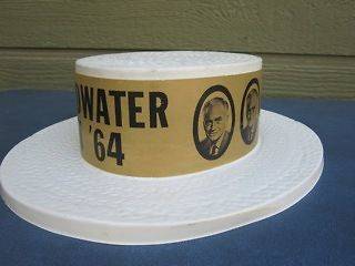 VINTAGE 1964 BARRY GOLDWATER CAMPAIGN HAT   GOOD CONDITON