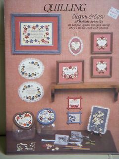 QUILLING   ELEGANT & EASY   PRETTY Paper Quill Design Book   Vintage 