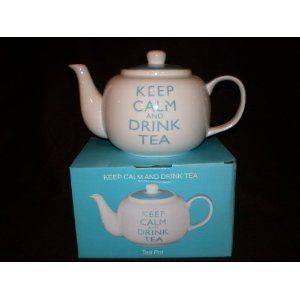 Keep Calm and Drink Tea   Teapot in 3 Colours A Great Ideal Gift NEW