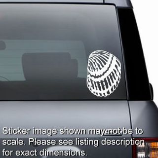 Clam Shell Tropical   Window Sticker Bumper Decal