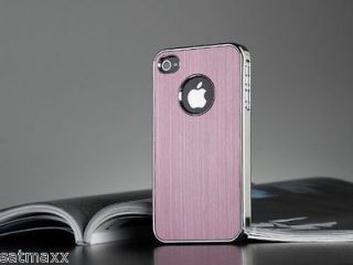 Deluxe Aluminium Bumper Series Case Cover For iPhone 4 4G 4S+ Front 
