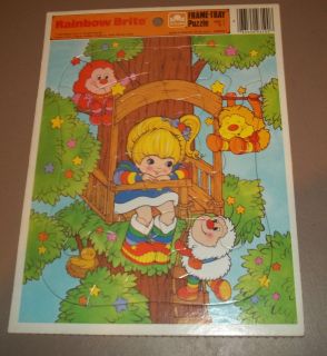VINTAGE 1983 RAINBOW BRITE TRAY FRAME JIGSAW PUZZLE EXCELLENT 