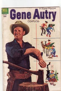 Gene Autry #70 1952 Dell TV Western Comic Axe Guitar