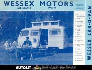 1959 BMC Austin Morris Wessex RV Camper Truck Brochure