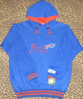 VTG NWT 90S Buffalo Bills Hooded Sweatshirt by The Game L Snapback 