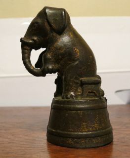 1920s Cast Iron A.C. Williams Elephant On Bench on Tub Bank