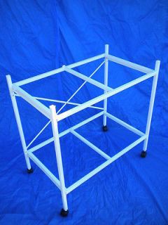 CASE OF 2   TWO TIER 24x16x16 BREEDER CAGE STAND   WHITE