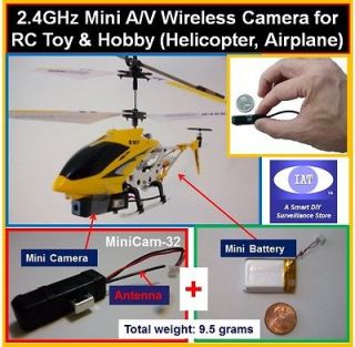   Wireless A/V Camera for RC Toy Helicopter Plane Airplane NTSC PAL M32