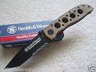 Smith & Wesson Extreme Ops Combo Edge Tanto Knife Aluminum Handle 