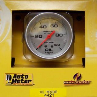   100 PSI Oil Pressure Gauge #4421 (Fits: 1995 Chevrolet Camaro Z28
