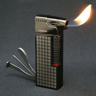   Tobacco Cigarette Cigar Butane Lighter With Pipe Tools Black #ZB626