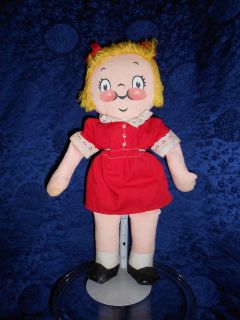 Vintage CAMPBELL SOUP Doll ~ All Original ~ Very Nice ~ 16 Tall 